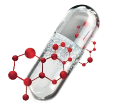 Transparent Capsule with Red Molecules for Immunity